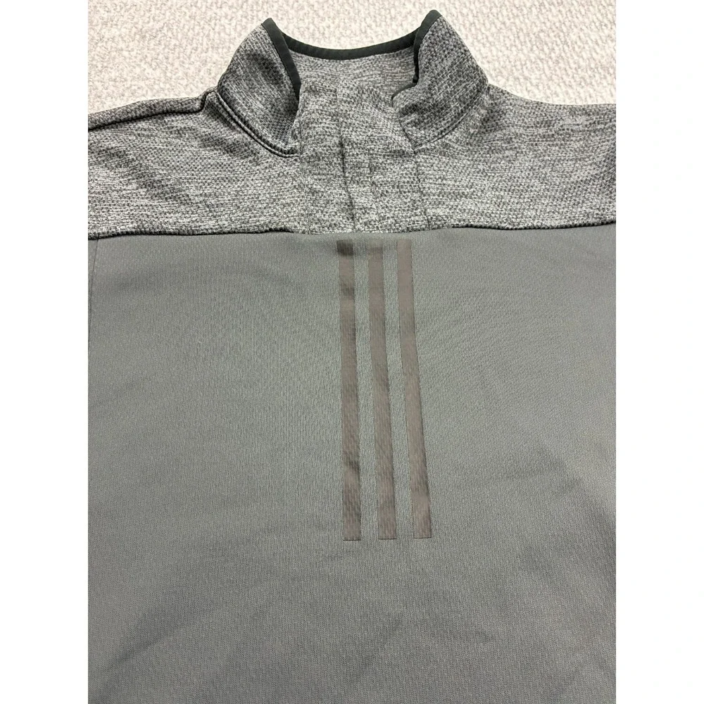 Adidas ClimaWarm Jacket Mens Small Gray Full Zip Training Track FM5538